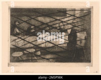 Le répertoire , Monks, manger et boire, réfectories, Alphonse Legros (1837-1911) Banque D'Images