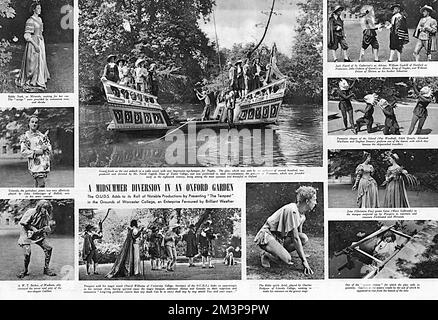 Ouds : la tempête au Worcester College, 1949 Banque D'Images