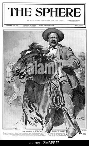 Général Pancho Villa - leader révolutionnaire mexicain Banque D'Images