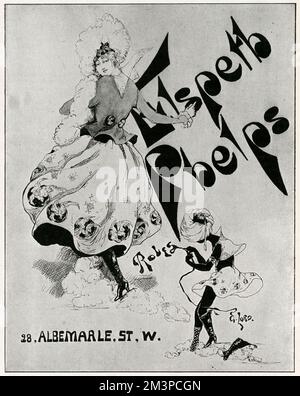 Publicité pour Elspeth Phelps de Albemarle St, Londres. Phelps a été l'un des principaux pourvoyeurs de mode de femme fine à Londres pendant la première Guerre mondiale et 1920s. Elle a travaillé avec le célèbre designer Reggie le Veulle. Son entreprise a ensuite fusionné avec le couturier Paquin. 1917 Banque D'Images