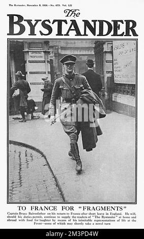 Capitaine Bruce Bairnsfather Banque D'Images