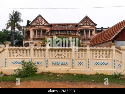 Villa NARS Hôtel Chettiar, Tamil Nadu, Kanadukathan, Inde Banque D'Images