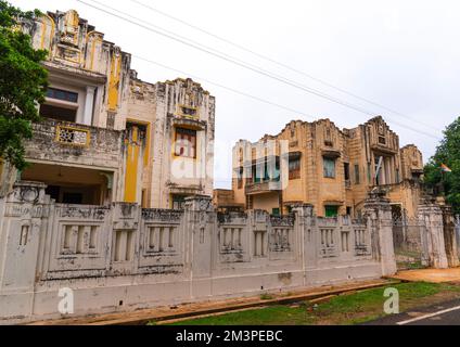 Hôtel art déco, Tamil Nadu, Karaikudi, Inde Banque D'Images