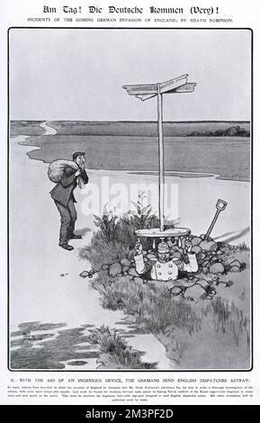 AM Tag, Heath Robinson Banque D'Images