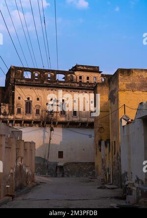 Vieux haveli historique, Rajasthan, Mandawa, Inde Banque D'Images