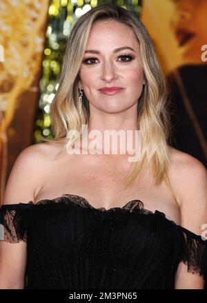 LOS ANGELES, CALIFORNIE, États-Unis - DÉCEMBRE 15 : l'actrice américaine Olivia Hamilton arrive à la première projection mondiale de Paramount Pictures 'Babylone' qui s'est tenue à l'Academy Museum of Motion Pictures on 15 décembre 2022 à Los Angeles, Californie, États-Unis. (Photo de Xavier Collin/image Press Agency) Banque D'Images