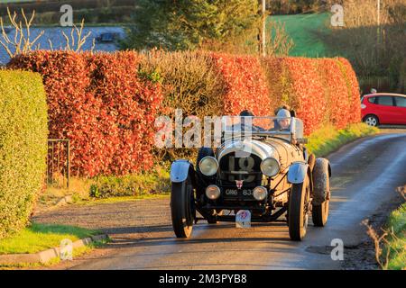 Middleshaw, Écosse - 05 décembre 2022 : 1925 Bentley 3-4 en compétition dans la fin du héros le Jog Land à l'essai de fiabilité John O'Groats Banque D'Images