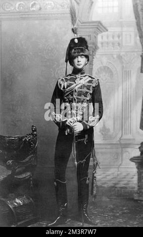 2e lieutenant Winston Churchill, 4e Queen's Own Hussars Banque D'Images