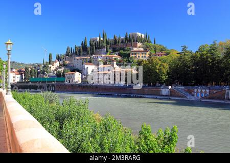 Colline Saint-Pierre à Vérone. Italie, Europe. Banque D'Images