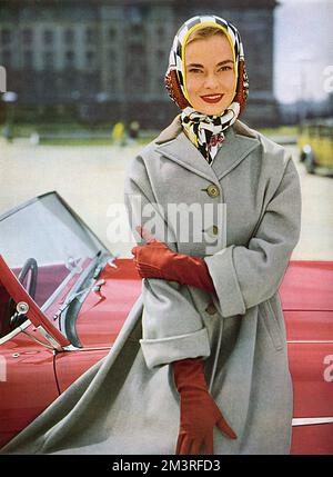 Manteau Aquascutum, 1954 Banque D'Images