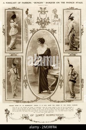 Prévision de la mode pour le printemps 1914 Banque D'Images