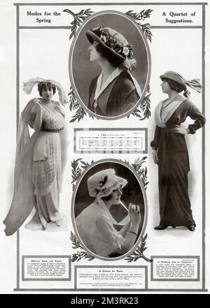 Vêtements pour printemps 1913 Banque D'Images