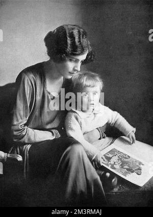 Lady Loughborough et son fils Tony Banque D'Images