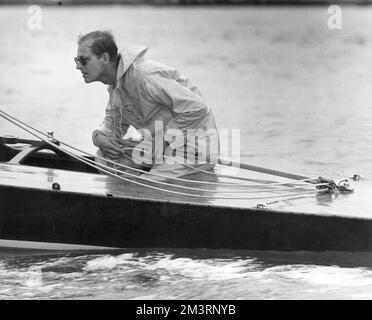 Le duc d'Édimbourg concourt à Cowes Banque D'Images