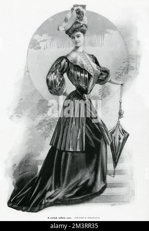 Vêtements pour femmes à la mode 1905 Banque D'Images