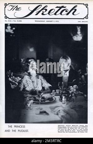 Couverture, Princesse Alexis Mdivani (Barbara Hutton) Banque D'Images