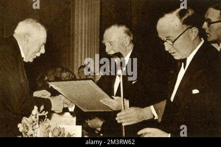 James Braid, dîner professionnel des golfeurs Banque D'Images