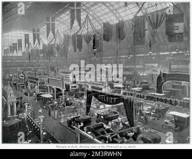 Salon de l'automobile à l'Olympia 1905 Banque D'Images