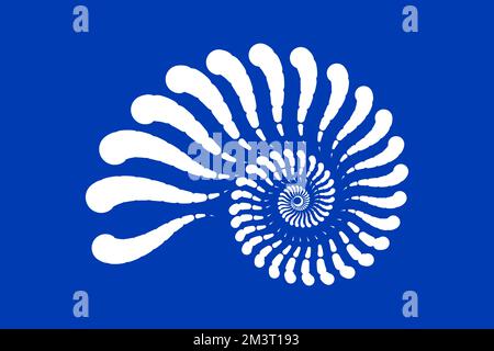 Modèle de conception de symbole Nautilus Seashell. Illustration vectorielle Illustration de Vecteur