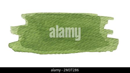 vert abstrait aquarelle peint à la main Banque D'Images