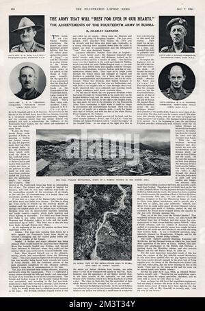 WW2 - les réalisations de la 14ème armée en Birmanie Banque D'Images