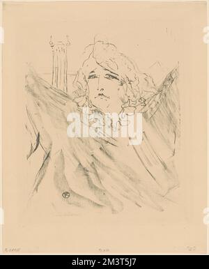 Sarah Bernhardt, dans Cléopatre , actrices, Bernhardt, Sarah, 1844-1923. Henri de Toulouse-Lautrec (1864-1901). Impressions et mises en plan Banque D'Images