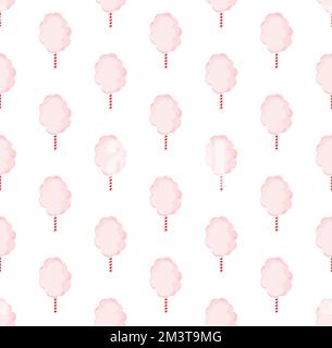 Bonbons en coton coloré. Motif vectoriel transparent EPS 10 Illustration de Vecteur