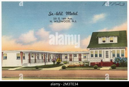 Se-Wil Motel, 331 E. 16th Ave., N. Wildwood (N.J.) , Motels, Tichnor Brothers Collection, cartes postales des États-Unis Banque D'Images