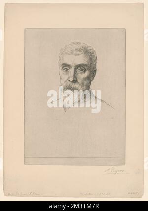 Sir Hiram S. Maxim , inventeurs, Maxim, Hiram S. Hiram Stevens, 1840-1916, Alphonse Legros (1837-1911) Banque D'Images