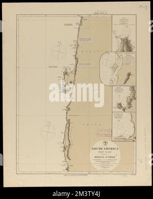 Amérique du Sud, côte ouest : republication de Brit. Admty. n° de graphique 1277, avec additions à 1876 , côtes, Chili, cartes, cartes marines, Chili, Angamos point, cartes marines, Chili, Constitución Bay, Cartes nautiques, Chili, Chimba Cove, cartes nautiques, Chili, El Cobre Cove, Antofagasta Chile : région, cartes, Angamos point Chile, cartes, Constitución Bay Chile, Cartes, Chimba Cove Chile, cartes, El Cobre Cove Chile, cartes Norman B. Leventhal Map Center Collection Banque D'Images