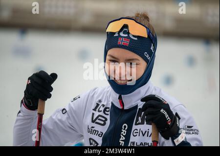 Biathlète norvégien lors de la coupe du monde 2022 de BMW IBU, Annecy - le Grand-Bornand, sprint féminin, sur 16 décembre 2022 au Grand-Bornand, France - photo Frison florien / DPPI Banque D'Images