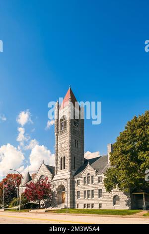 Nashua. New Hampshire. Etats-Unis - 07 octobre 2022 - la première église Nashua Congregational UCC Banque D'Images