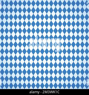 Un fond transparent bleu et blanc à carreaux Oktoberfest Illustration de Vecteur