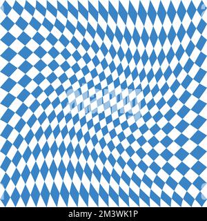 Un fond bleu et blanc à carreaux Oktoberfest Illustration de Vecteur