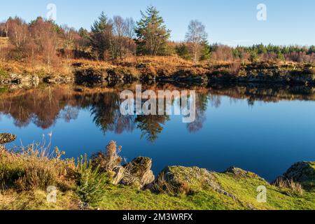 Llyn ELSI, Betws y Coed, pays de Galles Banque D'Images