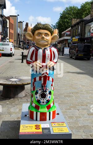 Lincoln Footie Imp sur le Lincoln Imp Trail High Street 2021 Banque D'Images