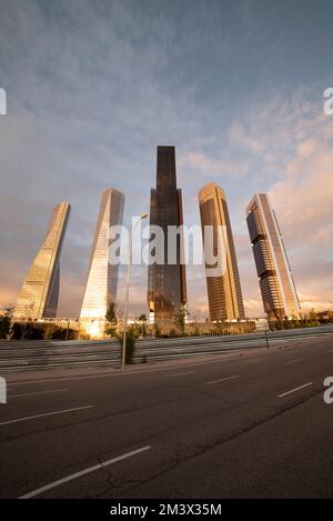 Caleido, la cinquième tour du quartier des affaires de Madrid, Madrid, Espagne Banque D'Images