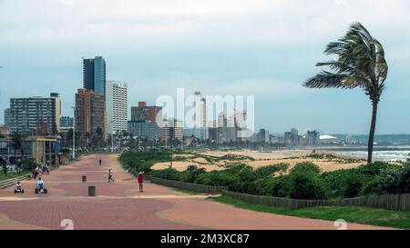 Timeball Blvd à Addington Beach, Durban, Afrique du Sud. Banque D'Images