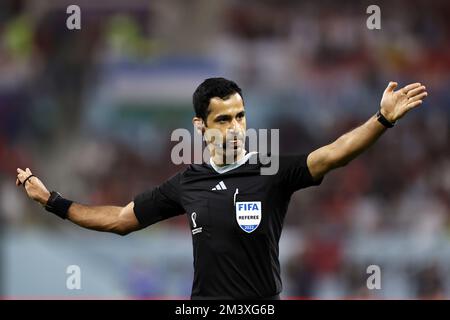 AR-Rayyan, Qatar. 17th décembre 2022. AR-RAYYAN - Referee Abdulrahman Al-Jassim lors de la coupe du monde de la FIFA Qatar 2022 jouer troisième place match entre la Croatie et le Maroc au stade international de Khalifa sur 17 décembre 2022 à AR-Rayyan, Qatar. AP | Dutch Height | MAURICE DE PIERRE crédit: ANP/Alay Live News Banque D'Images