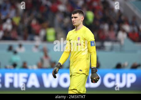 DOHA, QATAR - DÉCEMBRE 17 : gardien de but Dominik Livakovic de Croatie lors de la coupe du monde de la FIFA, Qatar 2022 3rd place match entre la Croatie et le Maroc au stade international de Khalifa sur 17 décembre 2022 à Doha, Qatar. Photo: Igor Kralj/PIXSELL crédit: Pixsell/Alay Live News Banque D'Images