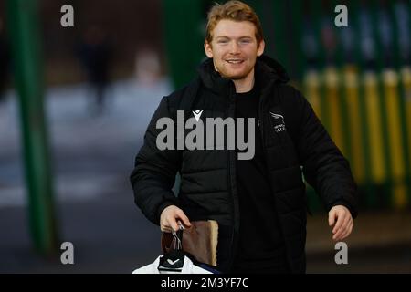 Newcastle, Royaume-Uni. 17th décembre 2022. Zach Kerr de Newcastle Falcons arrive au stade pour le match de la coupe européenne de rugby à XV entre Newcastle Falcons et Cardiff Blues à Kingston Park, Newcastle, le samedi 17th décembre 2022. (Credit: Chris Lishman | MI News) Credit: MI News & Sport /Alay Live News Banque D'Images