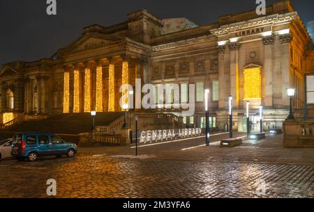 Central Library and Records office, William Brown St, Liverpool. Photo prise en décembre 2022. Banque D'Images