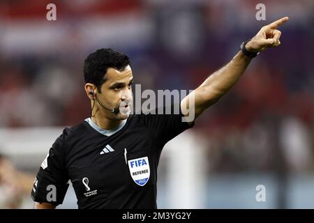 AR-Rayyan, Qatar. 17th décembre 2022. AR-RAYYAN - Referee Abdulrahman Al-Jassim lors de la coupe du monde de la FIFA Qatar 2022 jouer troisième place match entre la Croatie et le Maroc au stade international de Khalifa sur 17 décembre 2022 à AR-Rayyan, Qatar. AP | Dutch Height | MAURICE DE PIERRE crédit: ANP/Alay Live News Banque D'Images