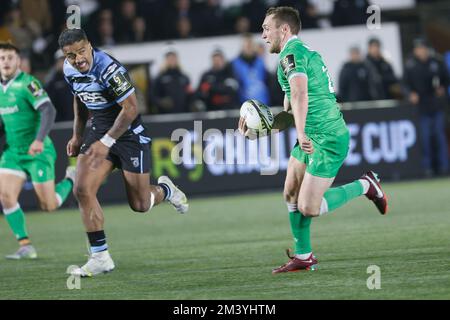 Newcastle, Royaume-Uni. 17th décembre 2022. Brett Connon de Newcastle Falcons fait une pause lors du match de la coupe européenne de rugby à XV entre Newcastle Falcons et Cardiff Blues à Kingston Park, Newcastle, le samedi 17th décembre 2022. (Credit: Chris Lishman | MI News) Credit: MI News & Sport /Alay Live News Banque D'Images
