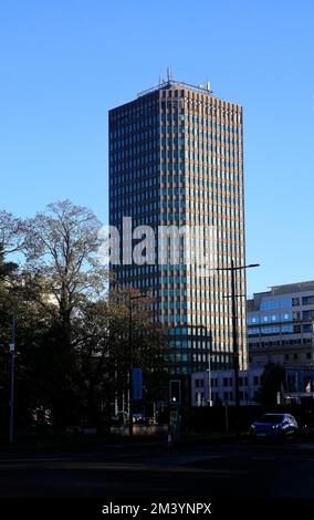 Pearl assurance House, Greyfriars Road, Cardiff. Immeuble de bureaux, Cardiff, prise 2022. Banque D'Images