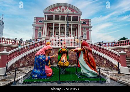 Théâtre amazonien, Manaus, état Amazonas, Brésil Banque D'Images