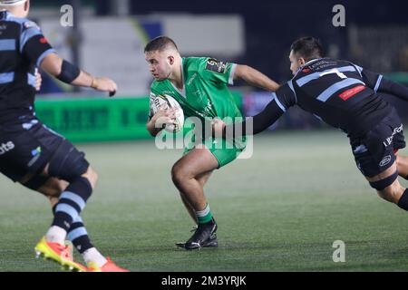 Newcastle, Royaume-Uni. 17th décembre 2022. Ollie Fletcher de Newcastle Falcons en action lors du match de la coupe européenne de rugby à XV entre Newcastle Falcons et Cardiff Blues à Kingston Park, Newcastle, le samedi 17th décembre 2022. (Credit: Chris Lishman | MI News) Credit: MI News & Sport /Alay Live News Banque D'Images