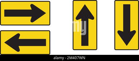 Mettre en place le panneau d'avertissement de la signalisation routière signe réglementaire vif. Illustration de Vecteur