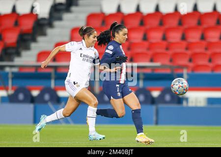 Sakina Karchaoui du PSG lors de la Ligue des champions de l'UEFA, Group