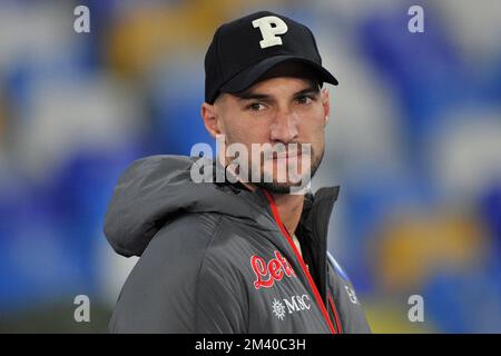 Naples, Italie. 17th décembre 2022. Matteo Politano joueur de Napoli, lors d'un match amical qui entre Napoli vs Villareal résultat final, Napoli 2, Villareal 3. Match joué au stade diego armando maradona. Crédit: Vincenzo Izzo/Alamy Live News Banque D'Images